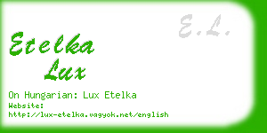 etelka lux business card